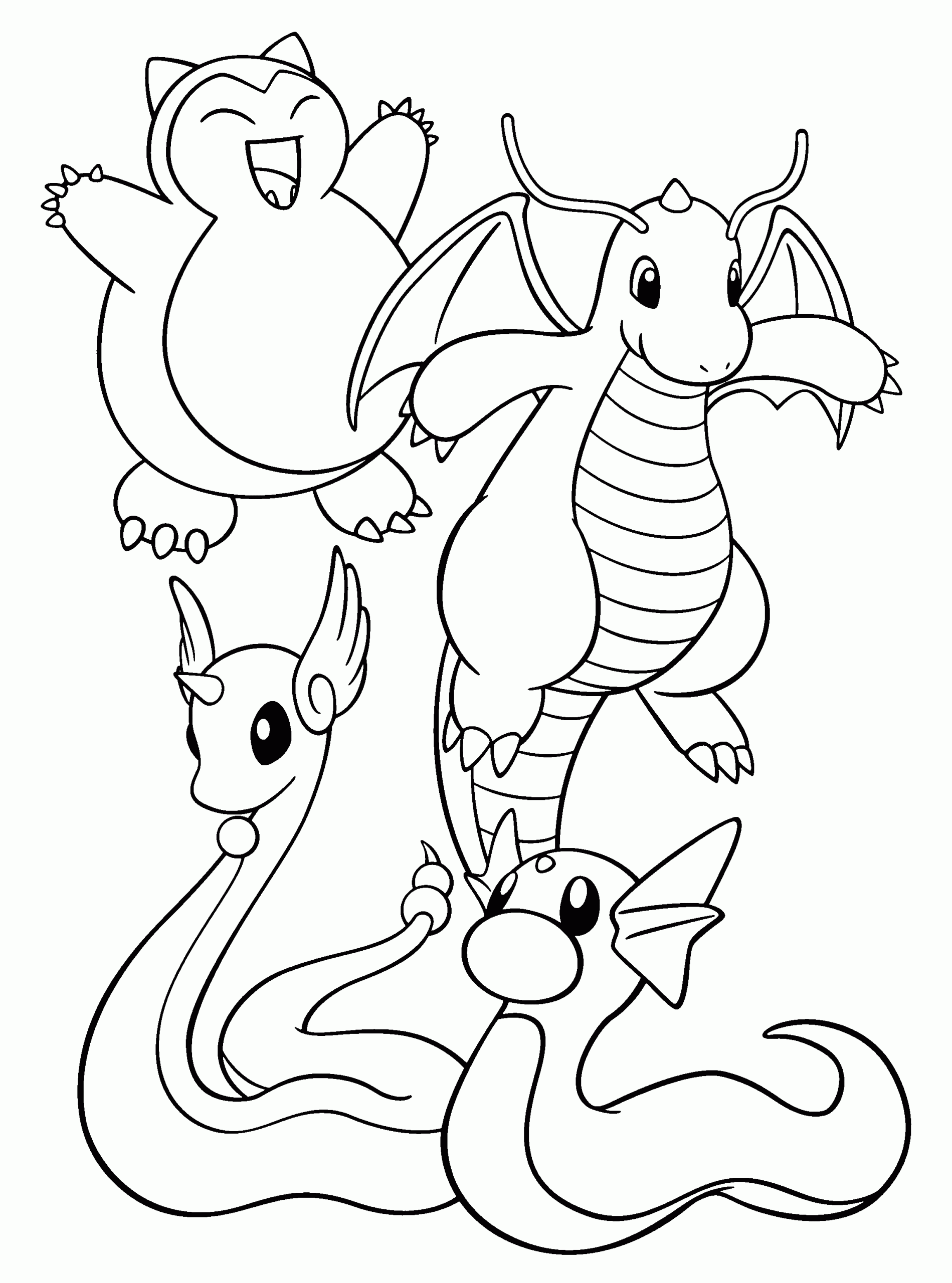Dragonite 6 da colorare