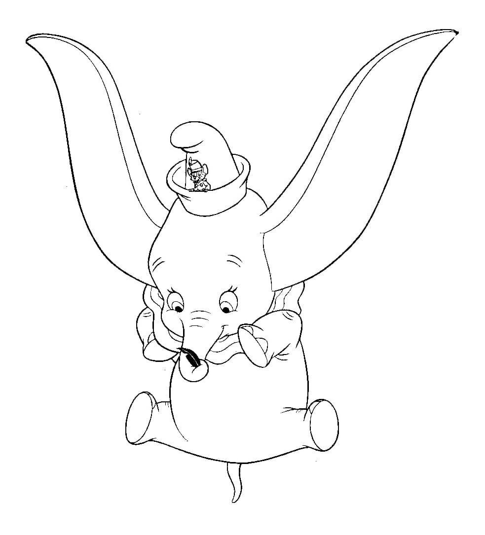 Dumbo Che Salta Da Colorare Scarica Stampa O Colora Subito Online 