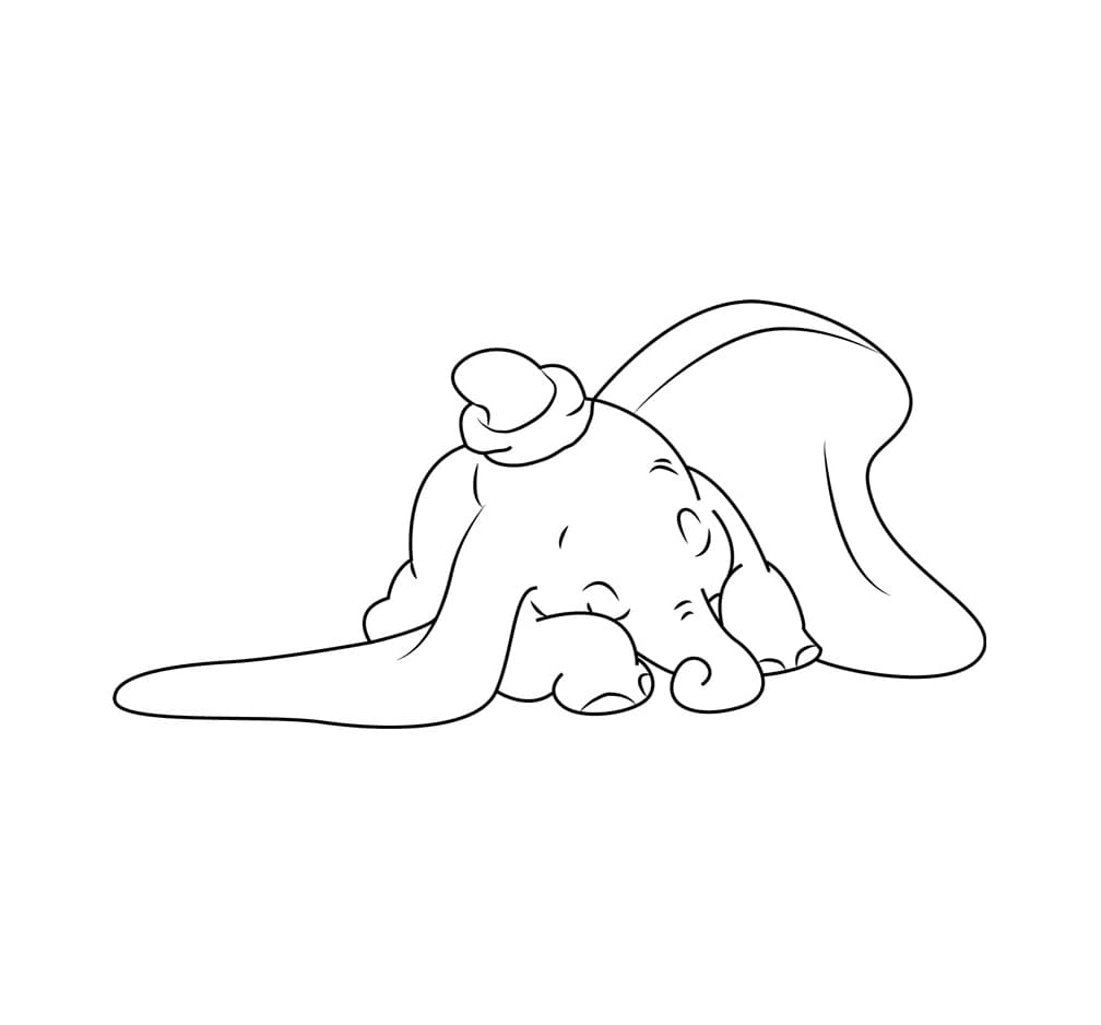 Dumbo Sta Dormendo Da Colorare Scarica Stampa O Colora Subito Online 