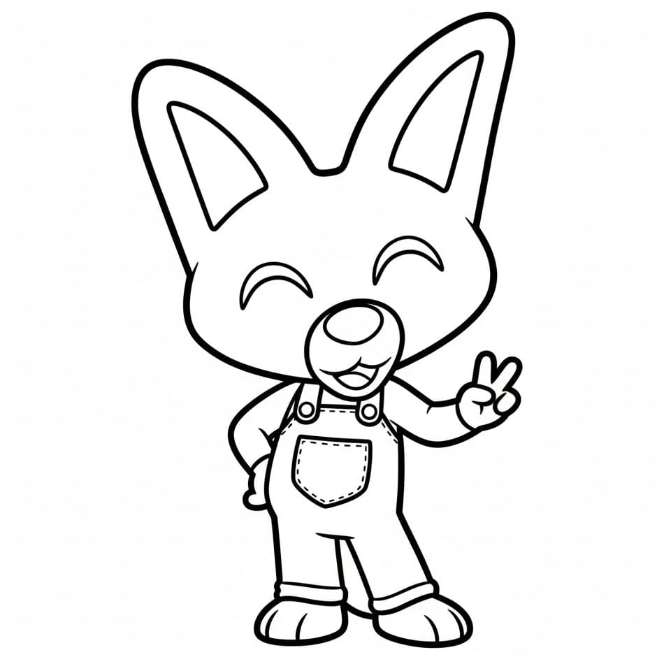 Eddy a Pororo da colorare