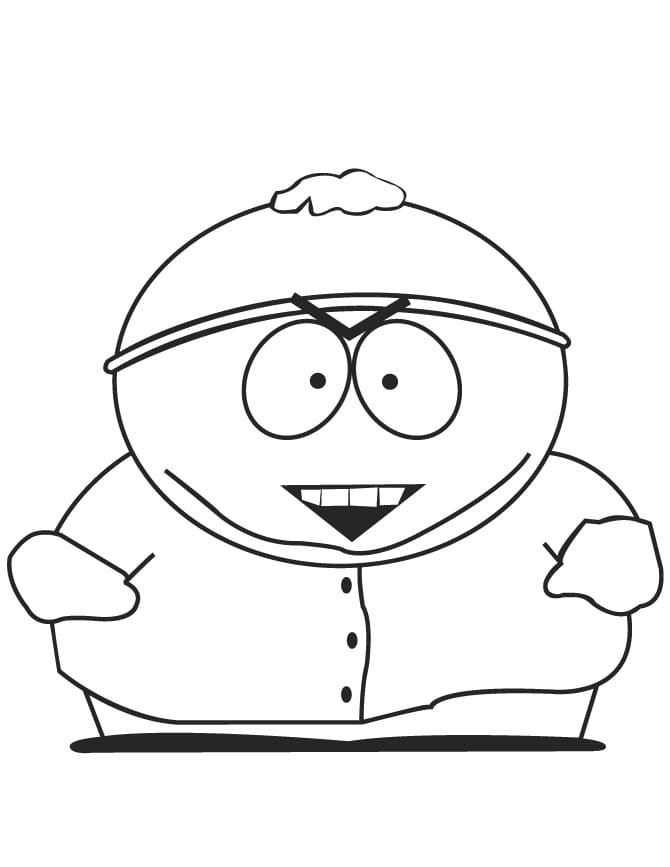 Eric Cartman di South Park da colorare