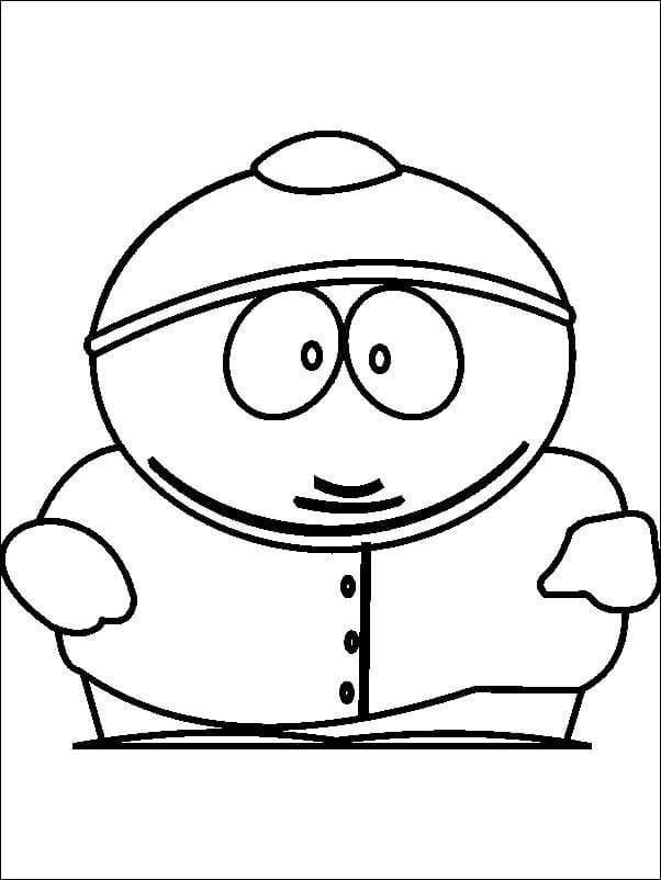 Eric Cartman felice da colorare