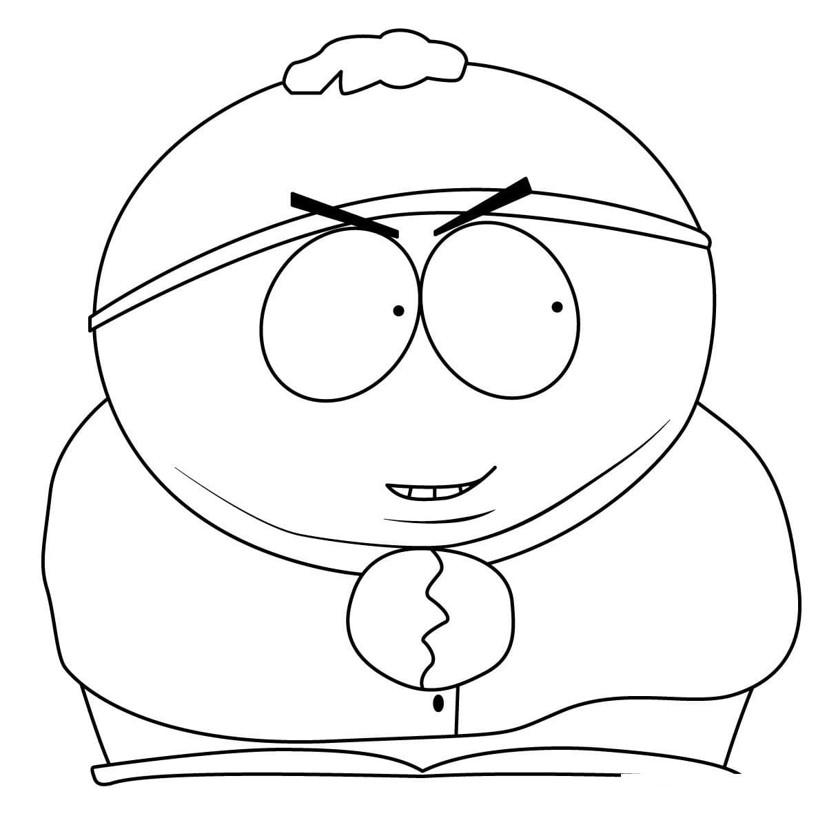 Eric Cartman in South Park da colorare