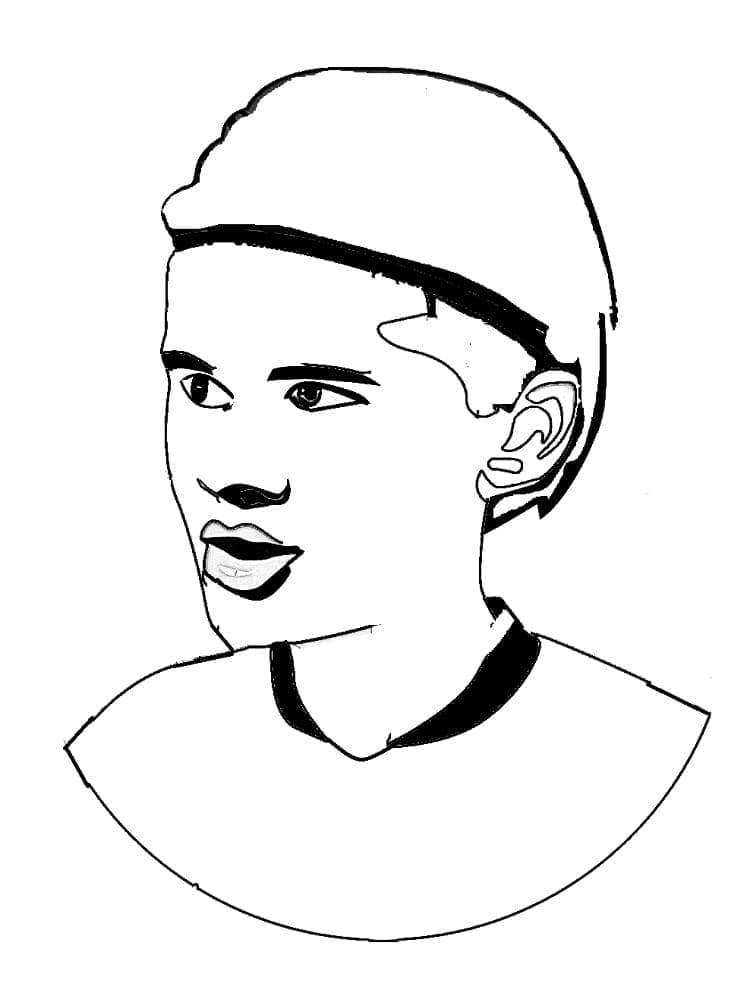 Erling Haaland stampabile per bambini da colorare