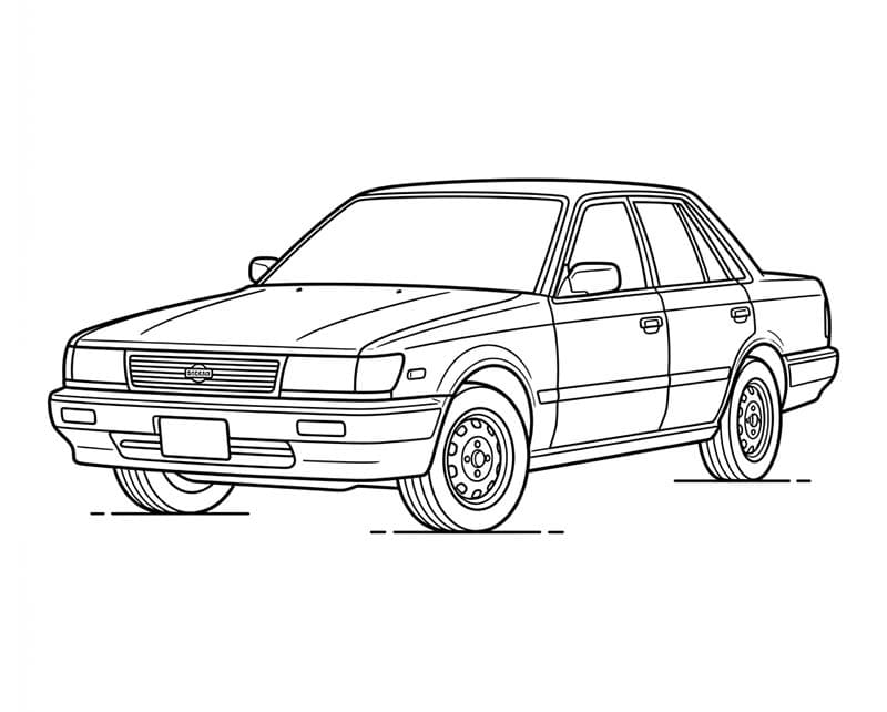 Facile di una Nissan da colorare