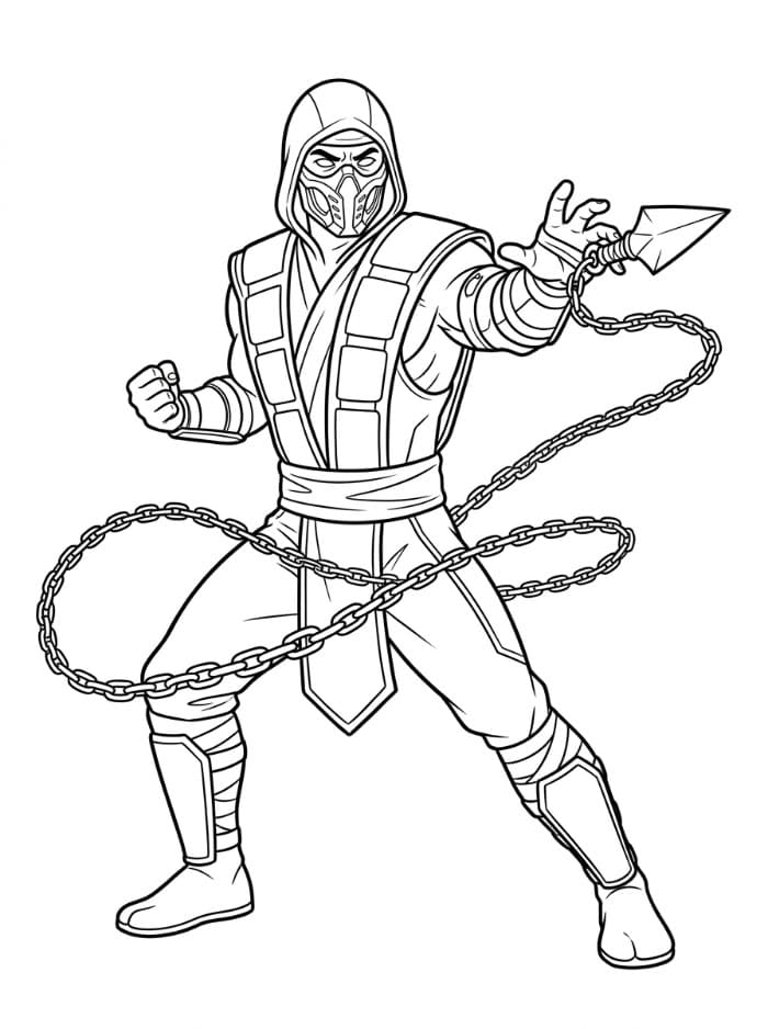 Mortal Kombat da colorare