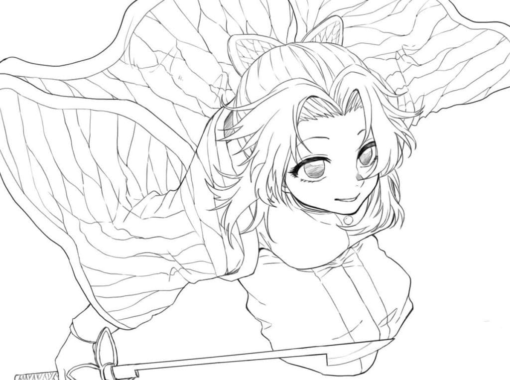 Fantastico Shinobu Kochou da colorare