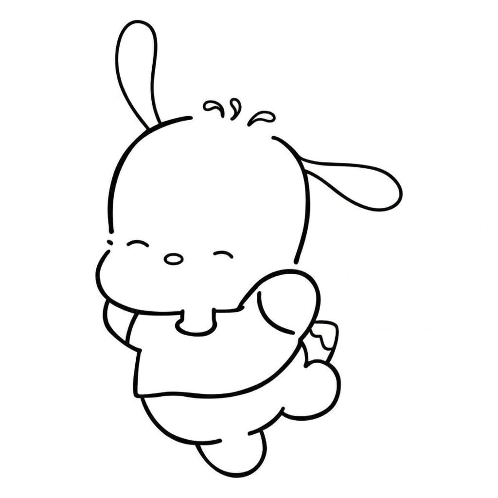 Felice Pochacco da colorare