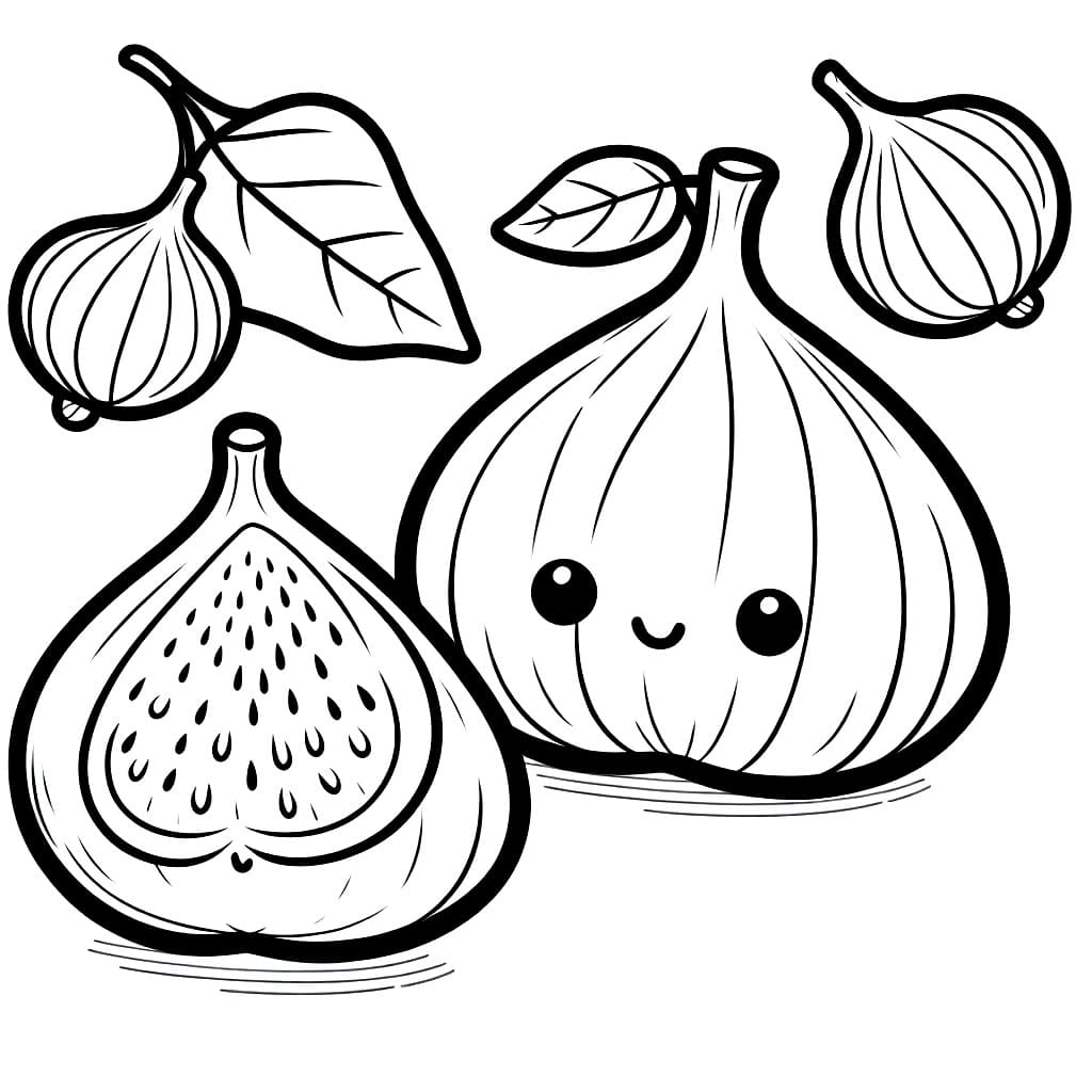 Fig dei cartoni animati da colorare