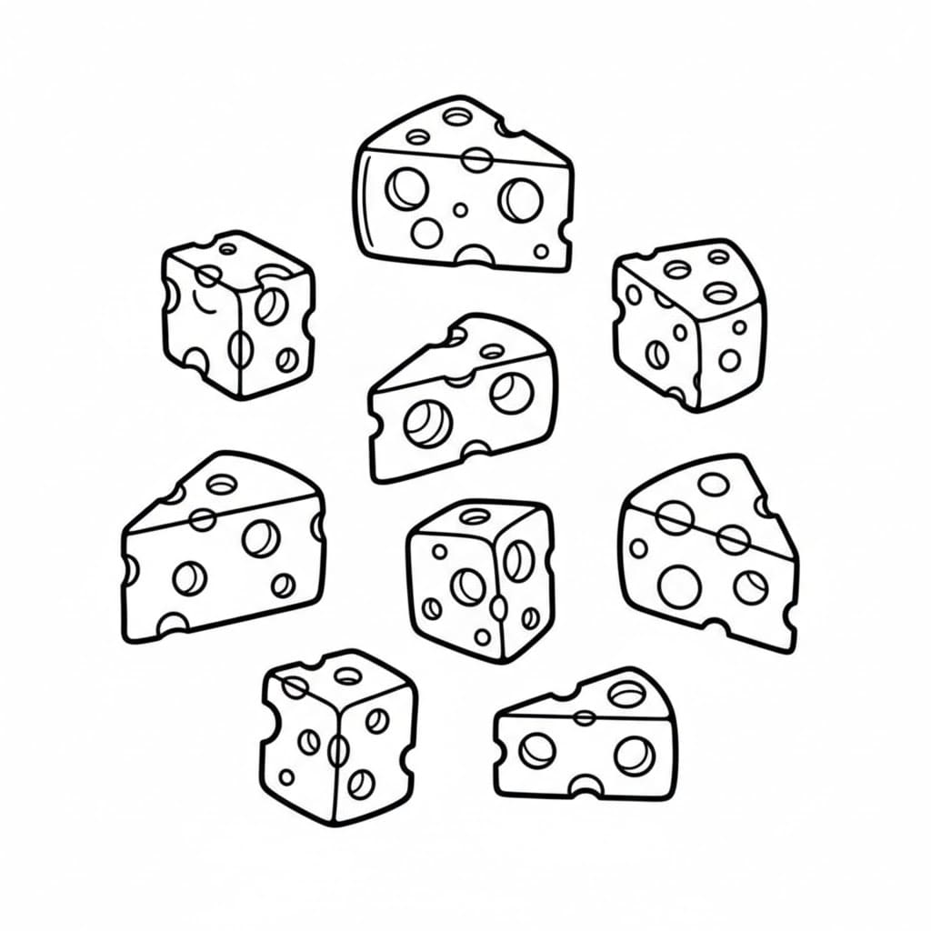 Fiocchi di latte da colorare