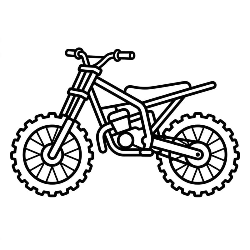 Focus sulle doppie ruote motocross da colorare
