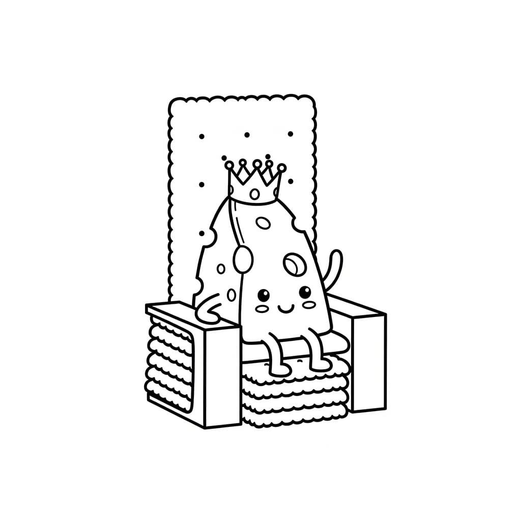 Formaggio reale da colorare