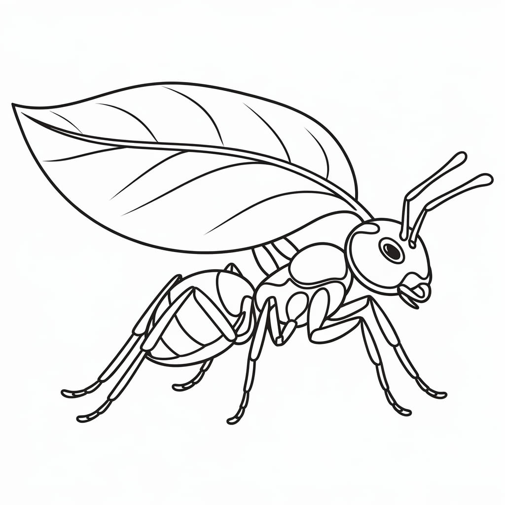 Formica tagliafoglie da colorare Formica tagliafoglie da colorare