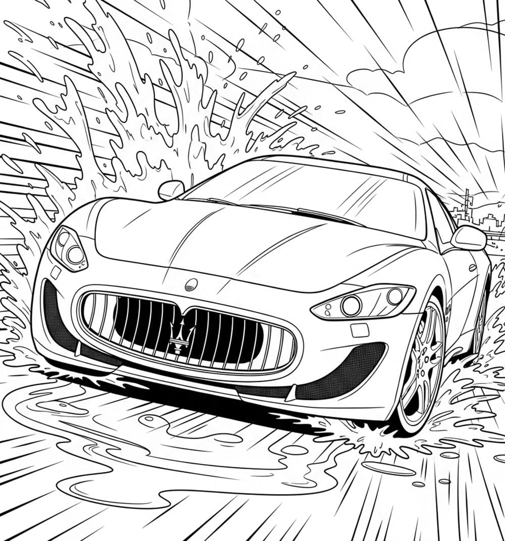 Forza Maserati da colorare