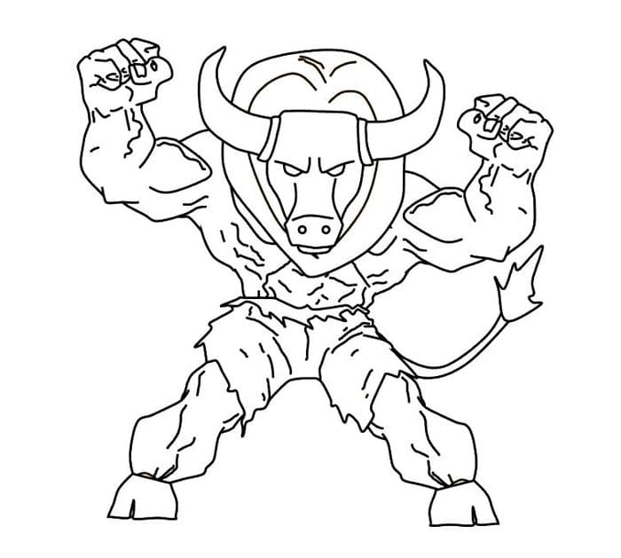 Forza del Minotauro da colorare
