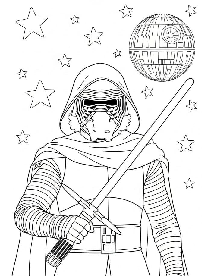 Foto di Kylo Ren da colorare