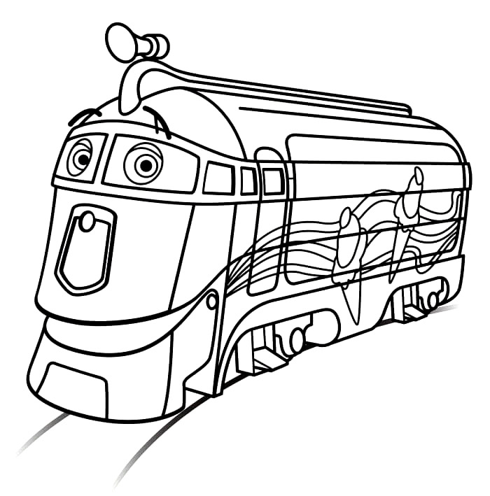 Frostini in Chuggington da colorare