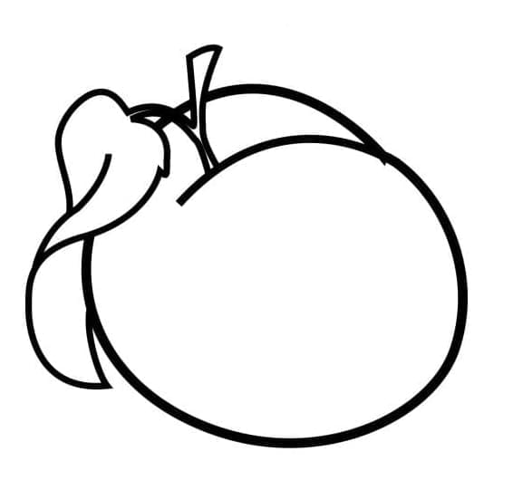 Frutto prugna da colorare