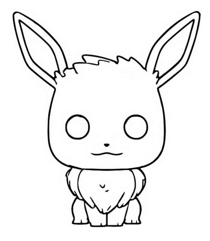 Funko Pop Eevee da colorare