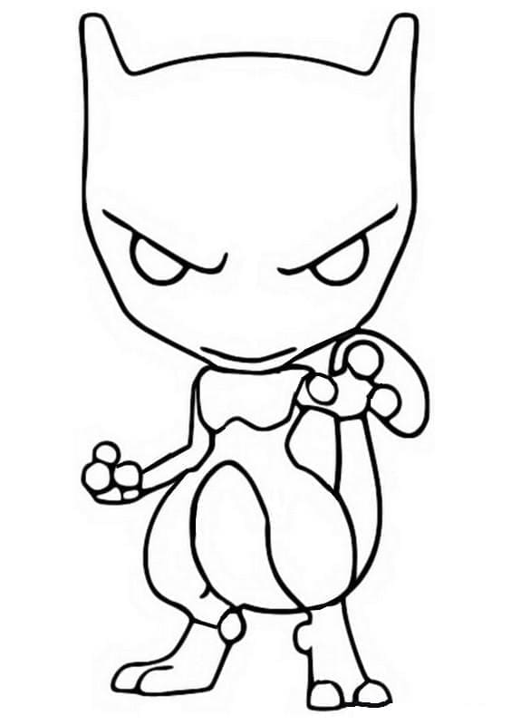 Funko Pop Mewtwo da colorare