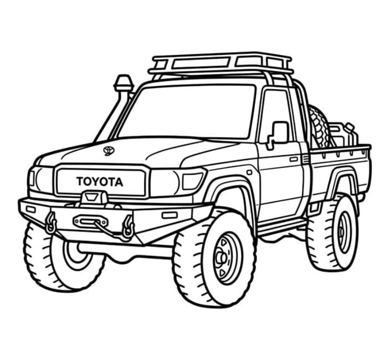 Fuoristrada Toyota da colorare