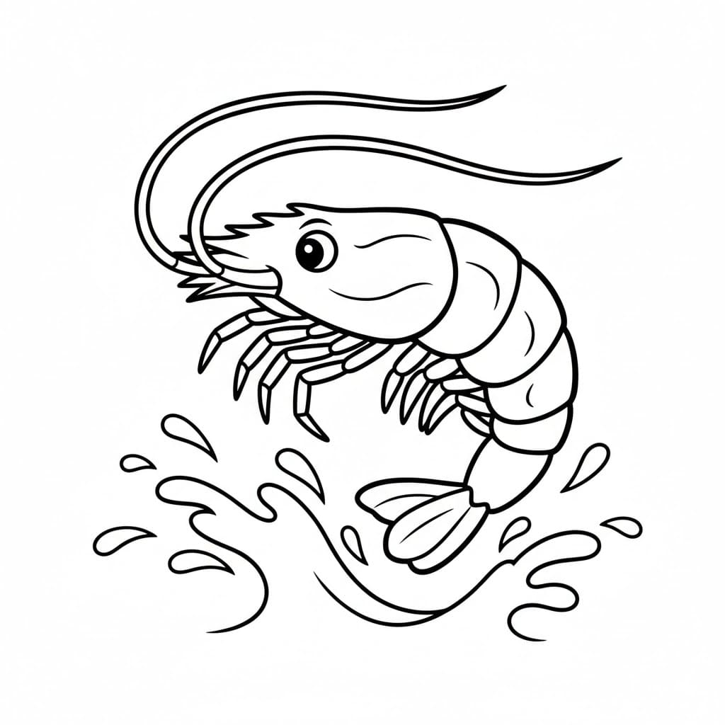 Gambero saltatore da colorare