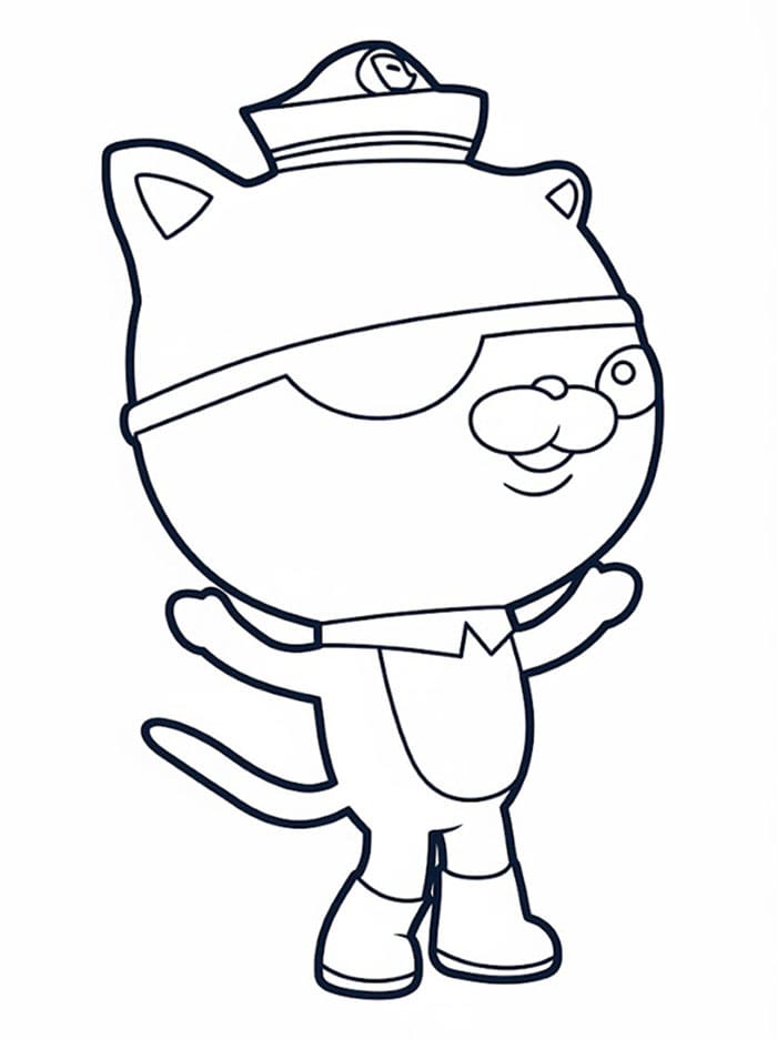 Gatto Kwazii da colorare