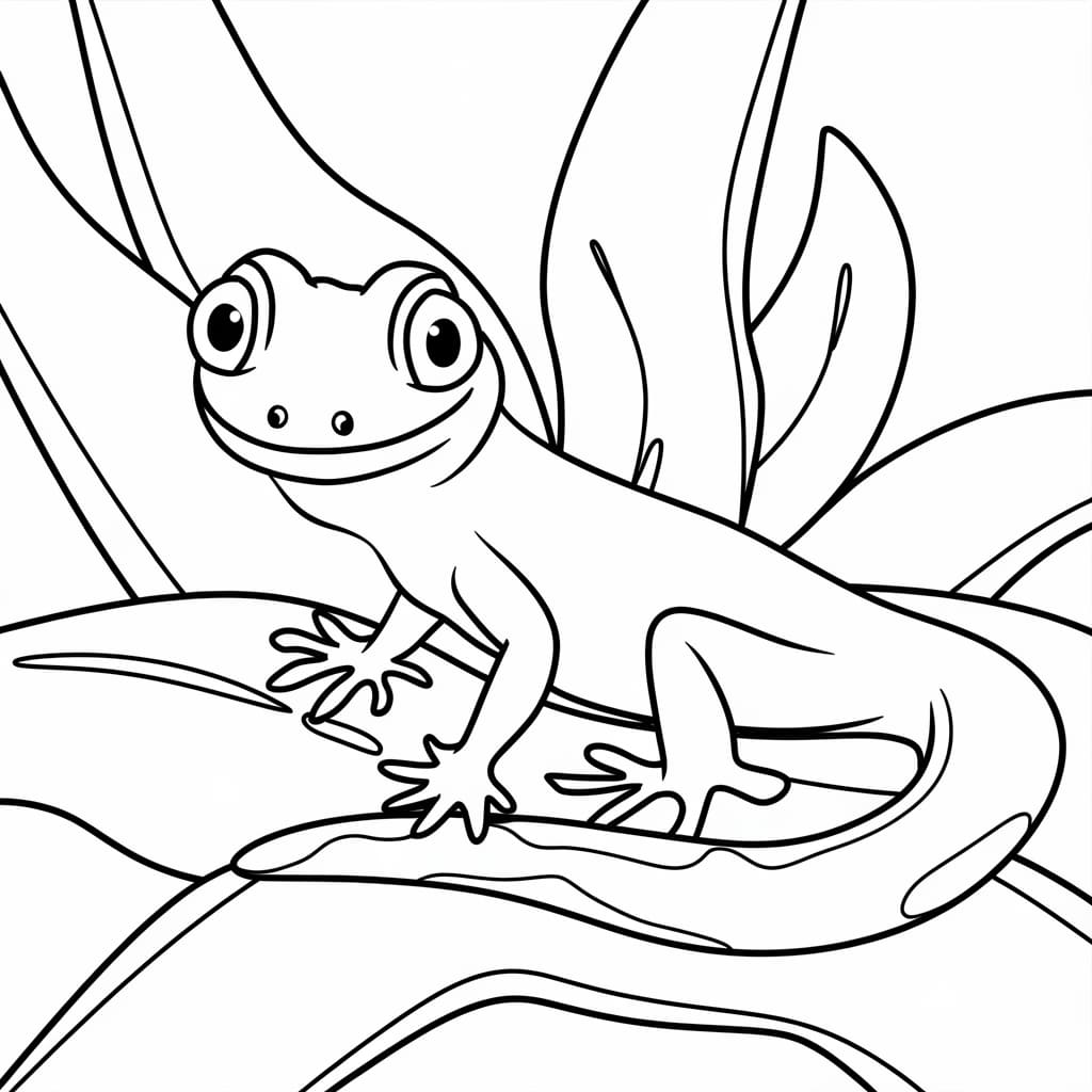 Geco così facile da colorare Geco così facile da colorare