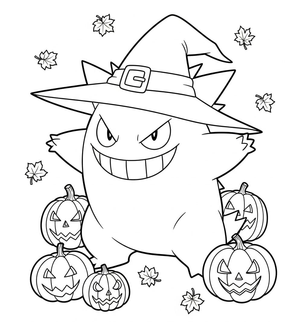 Gengar il mago da colorare