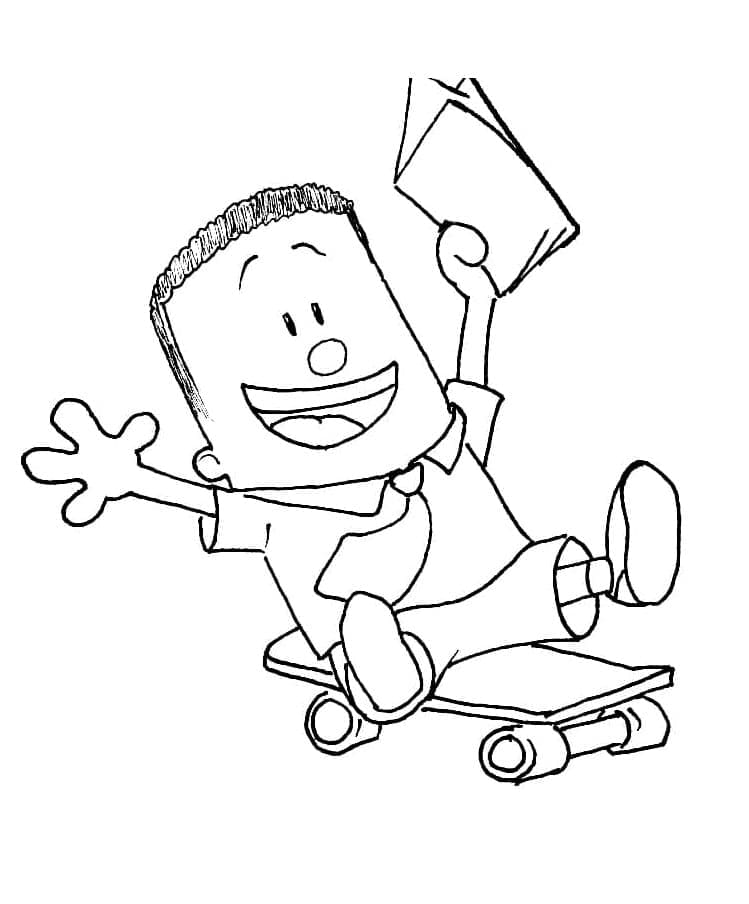 George Beard di Capitan Mutanda da colorare