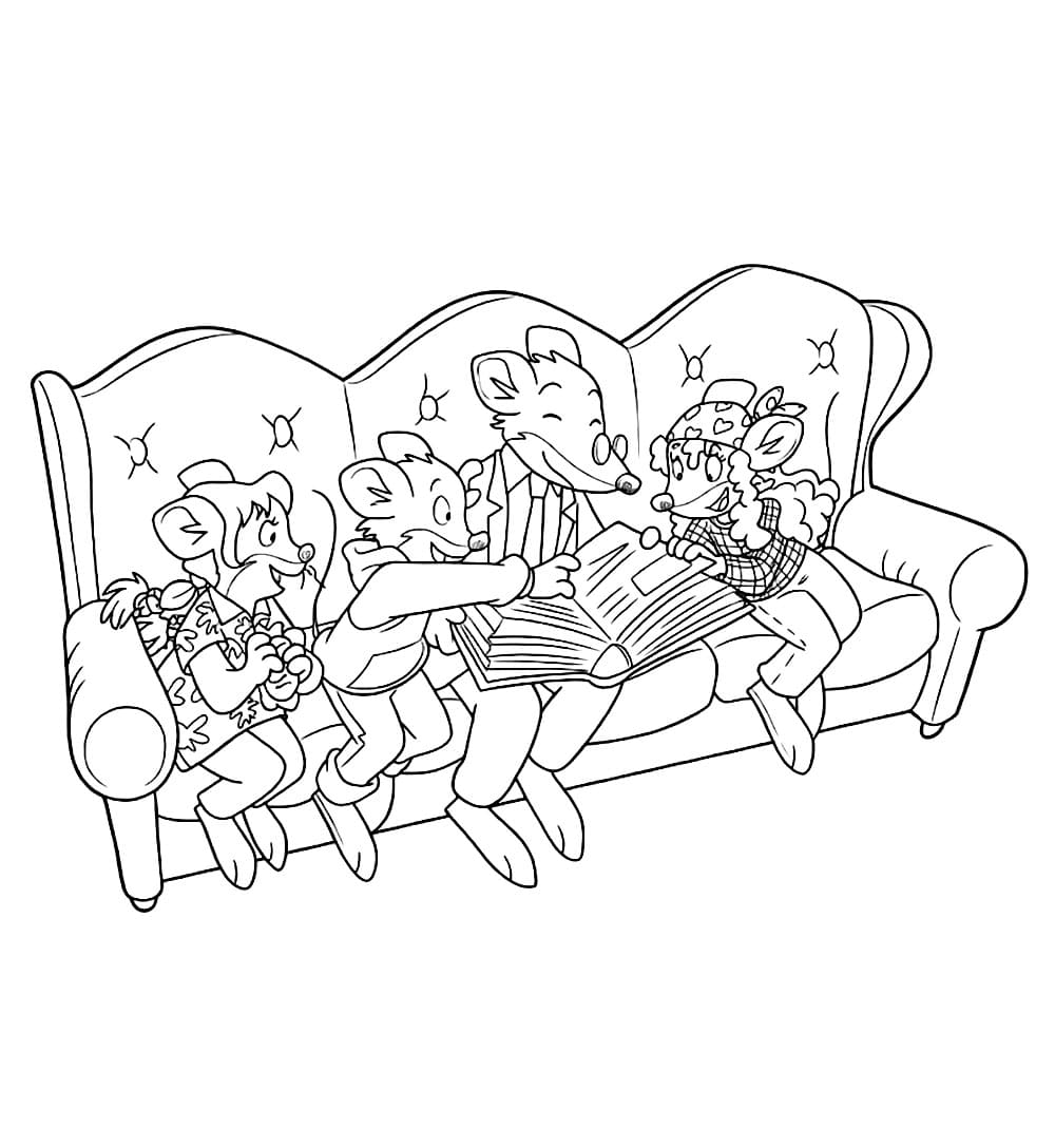 Geronimo Stilton gratis da colorare