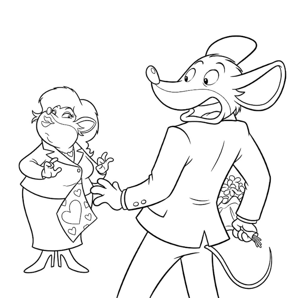 Geronimo Stilton ha paura da colorare