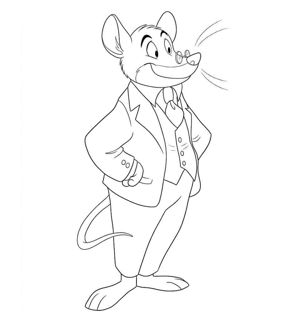 Geronimo Stilton il Grasso da colorare