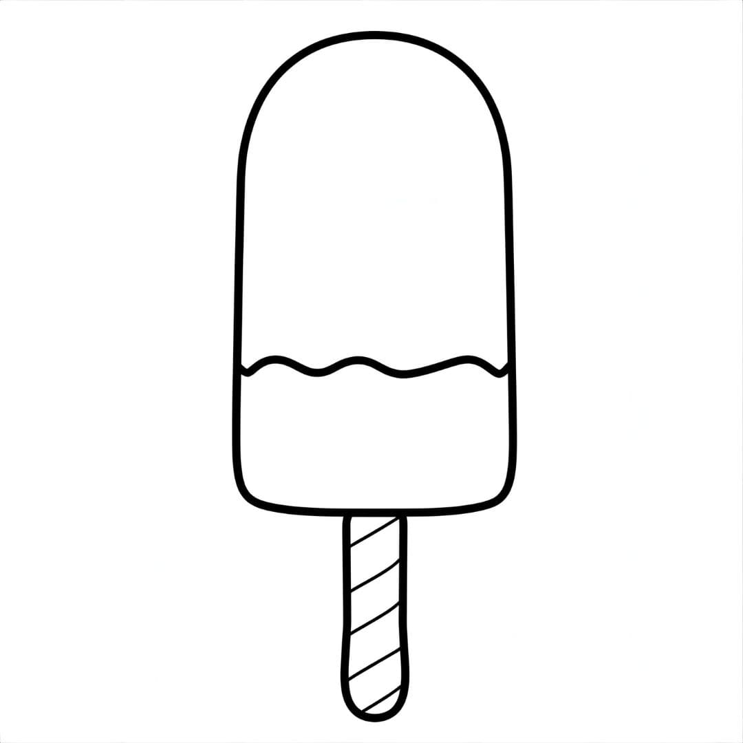 Ghiaccioli a due gusti da colorare