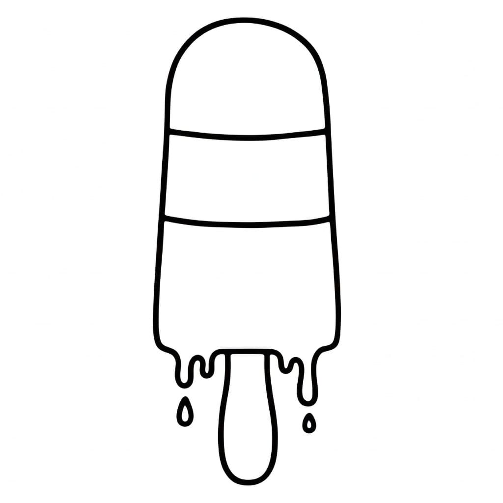 Ghiaccioli a tre colori da colorare