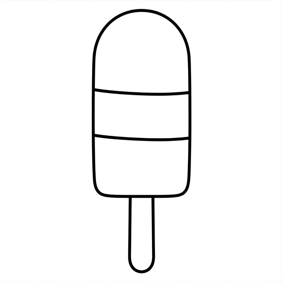 Ghiaccioli a tre gusti da colorare