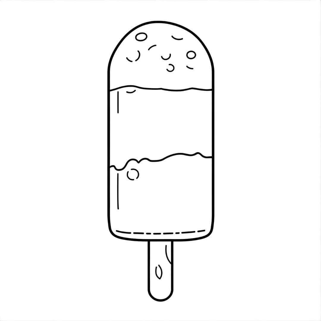 Ghiaccioli a tre strati da colorare