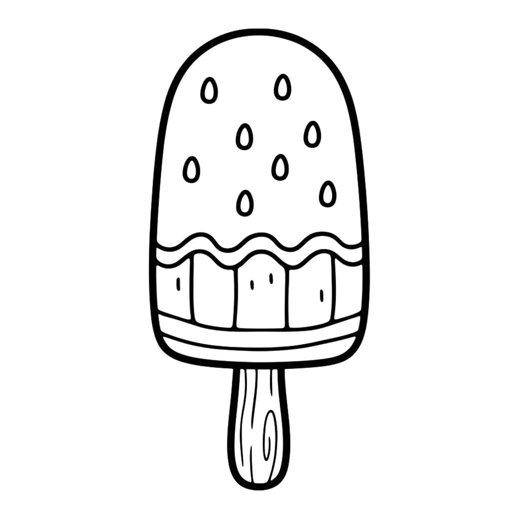 Ghiaccioli all'anguria da colorare