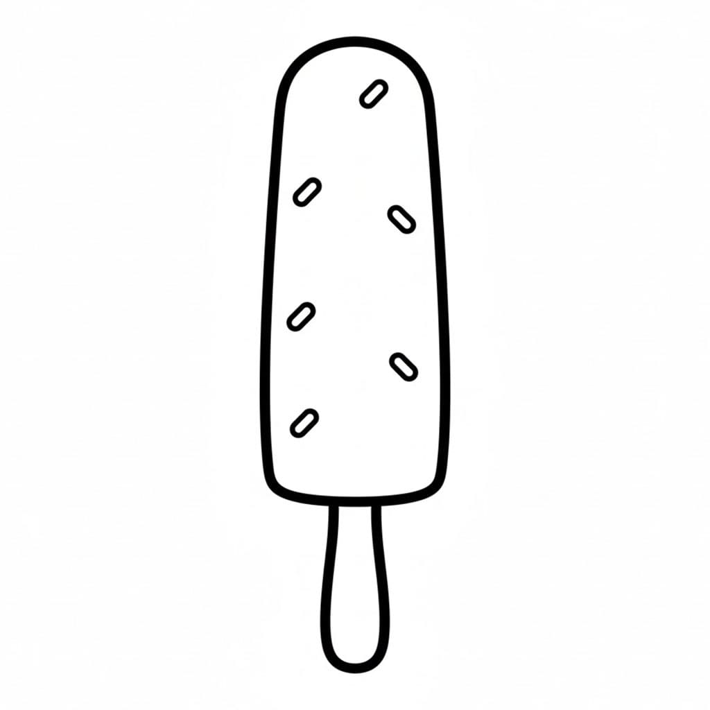 Ghiaccioli cilindrici da colorare