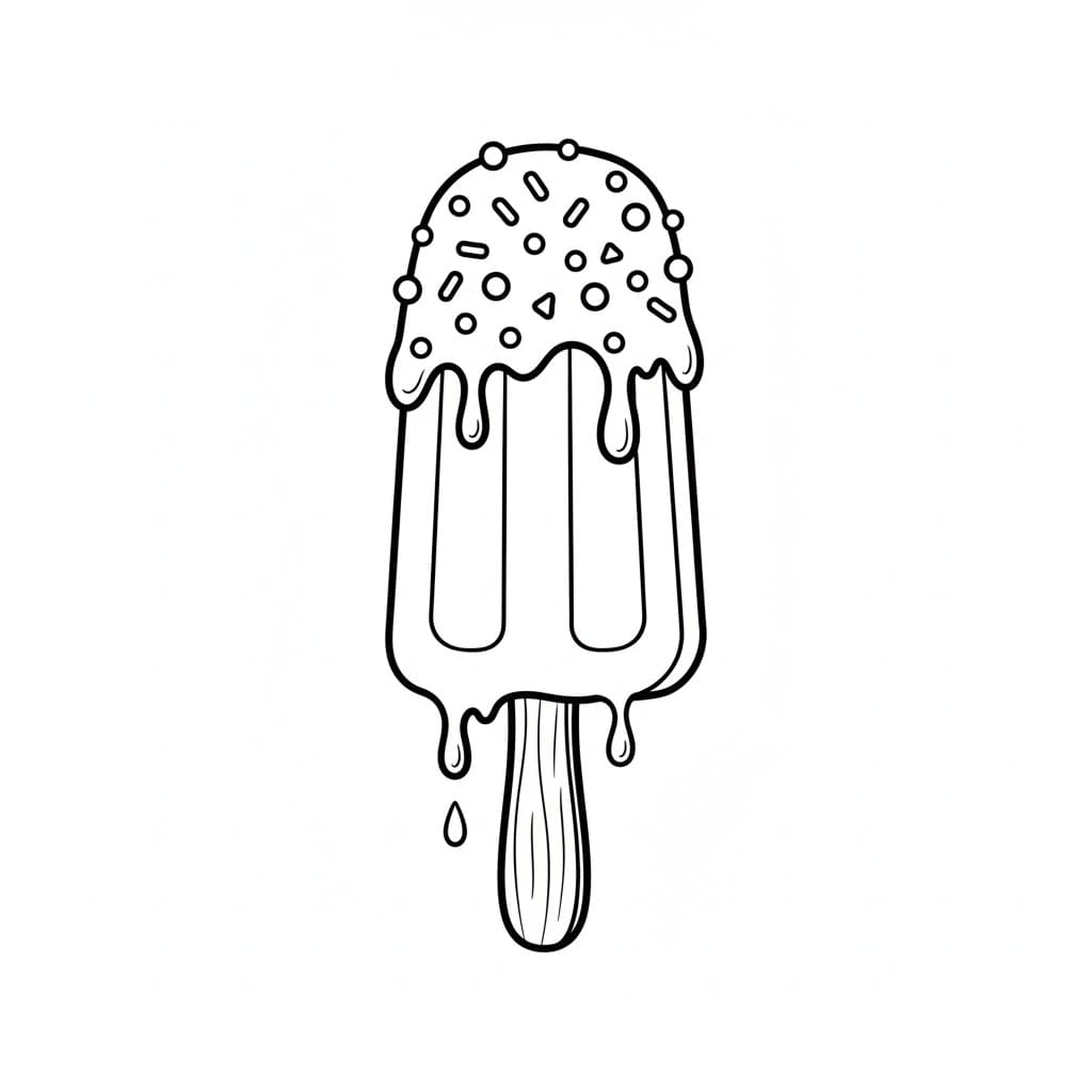 Ghiaccioli deliziosi da colorare