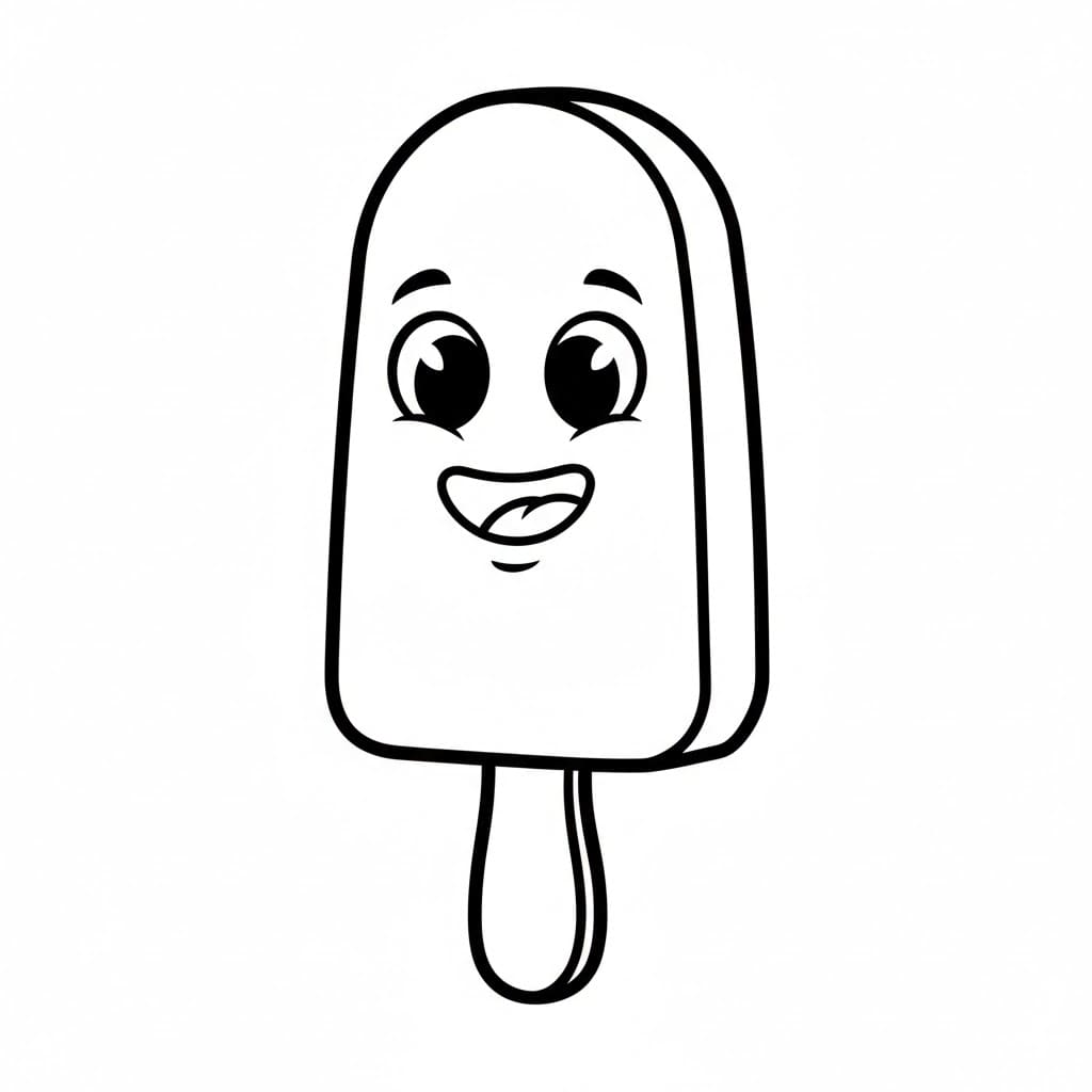 Ghiaccioli divertenti da colorare