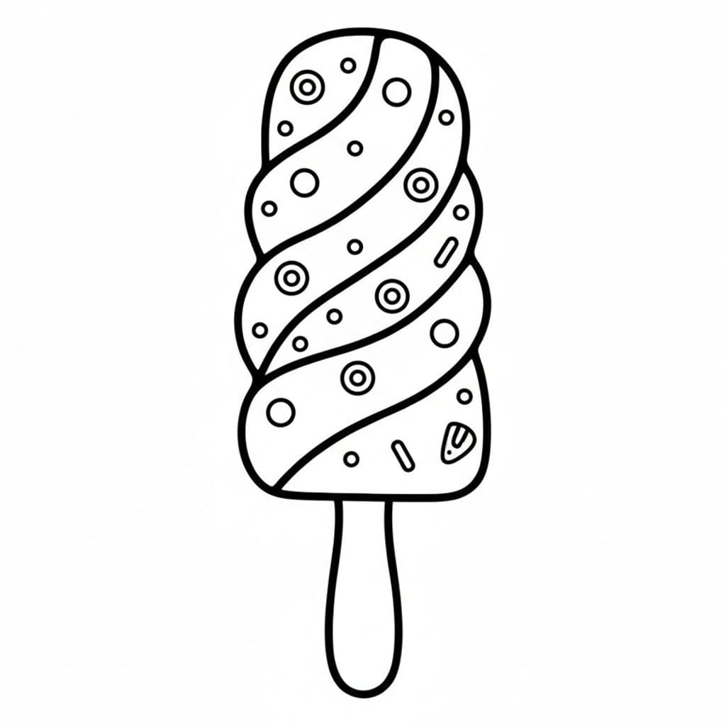 Ghiaccioli super deliziosi da colorare