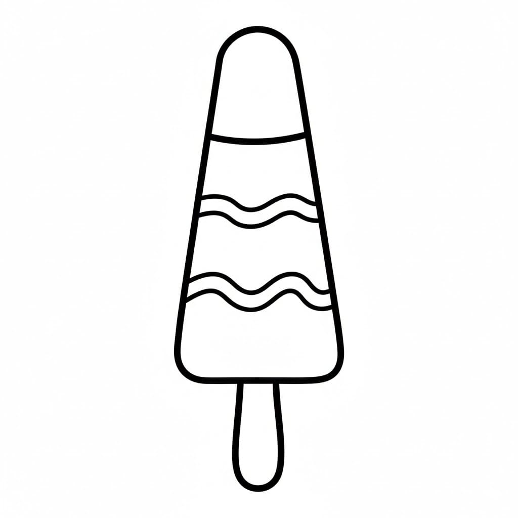 Ghiaccioli triangolari da colorare