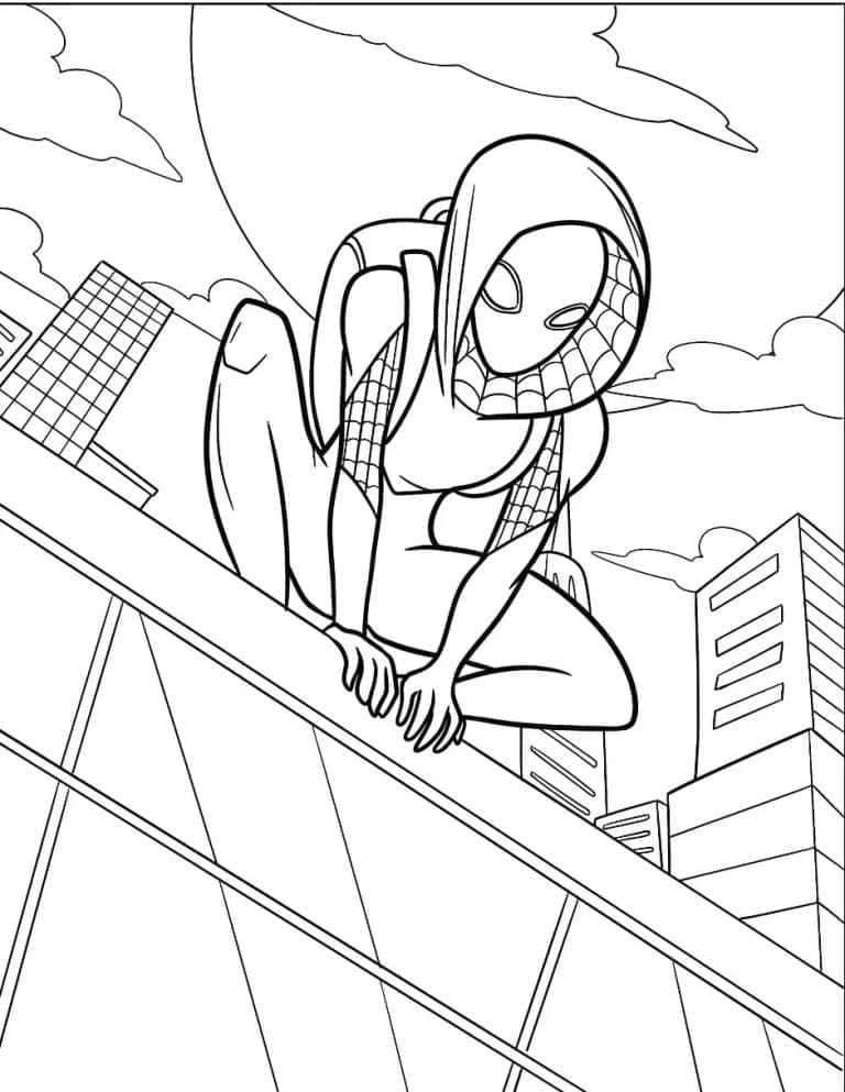 Ghost Spider Tetto da colorare