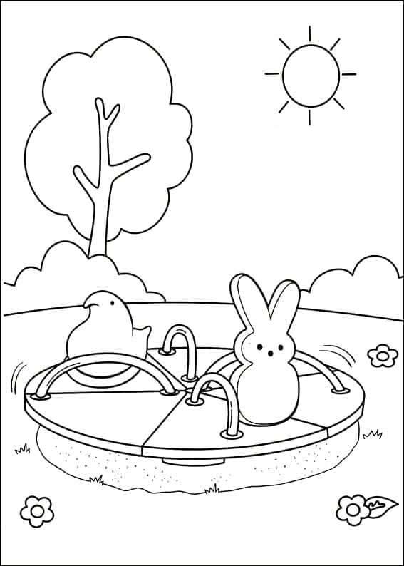 Giocare a Peeps da colorare