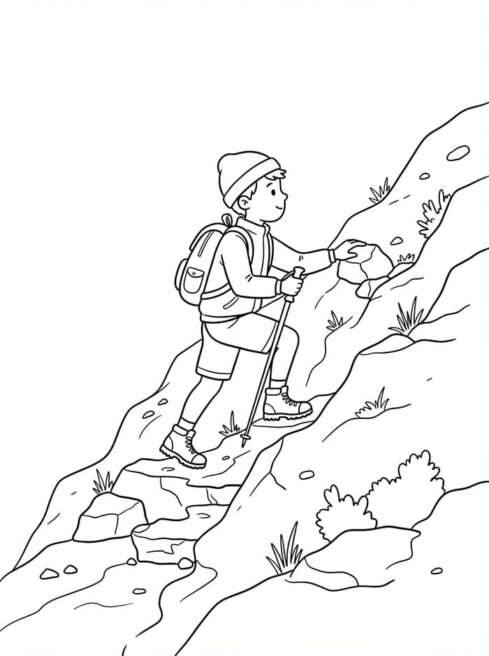Alpinismo da colorare