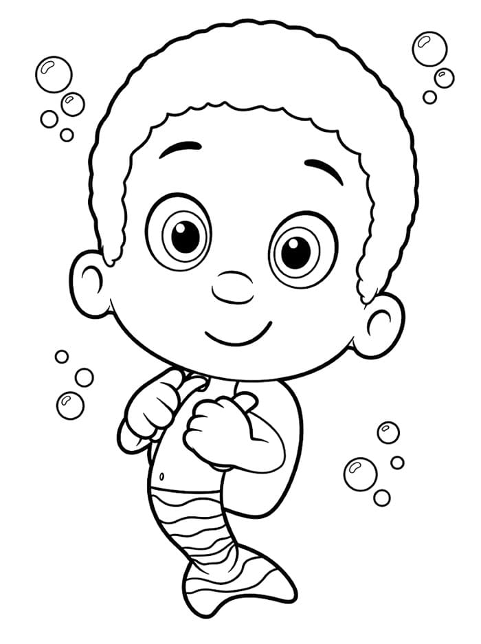 Goby sorridente da colorare