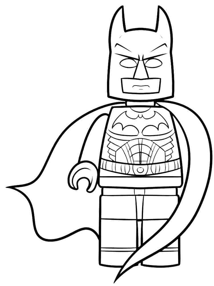 Gratis Lego Batman da colorare