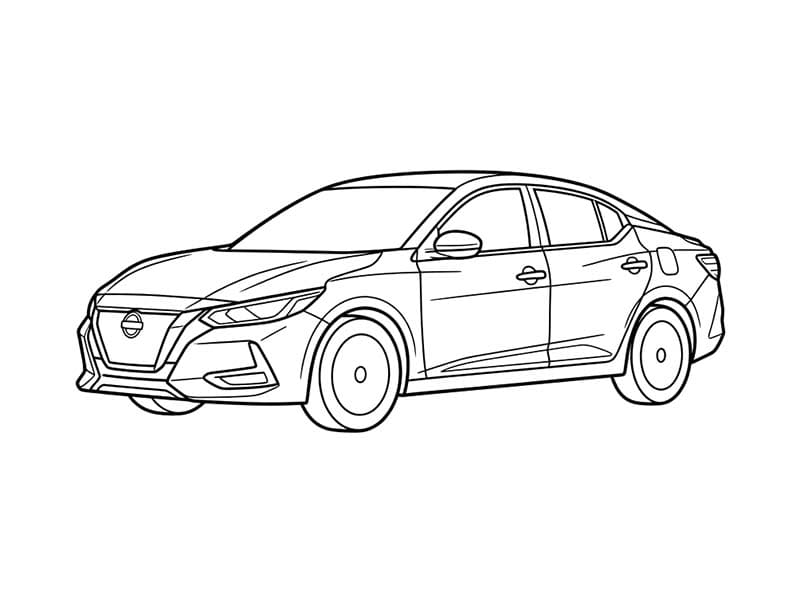 Gratis Nissan base da colorare