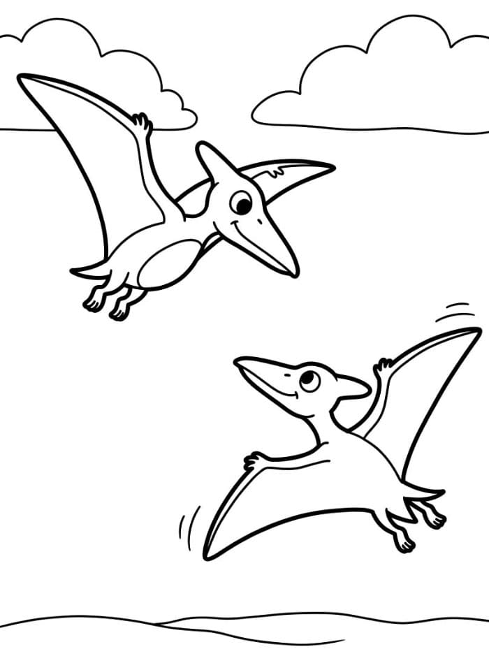 Gratis Pterodattilo da colorare